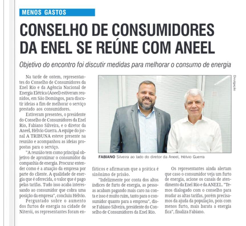 Enel Distribuição Rio divulga Nota esclarecendo valores nas faturas de  energia elétrica - Consumidores ENEL Rio