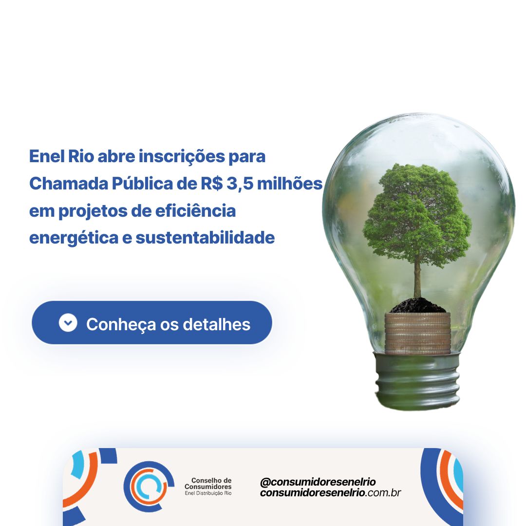 Enel Rio Abre Inscrições para Projetos de Eficiência Energética e Sustentabilidade